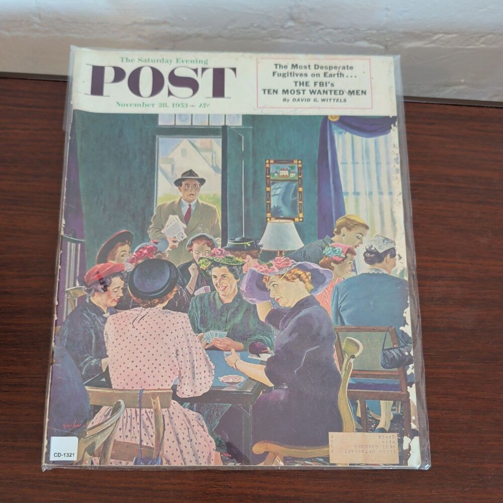 1953 NOVEMBER 28 THE SATURDAY EVENING POST MAGAZINE- ILLUSTRATED COVER - SP 1988